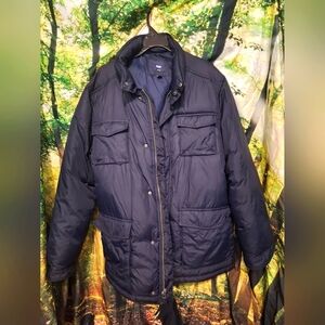 Navyblue four pocket GAP puffy jacket